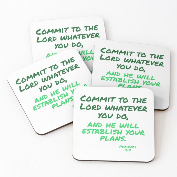 Item preview, Commit your work to the Lord, Green designed and sold by Miles-and-Daisy.