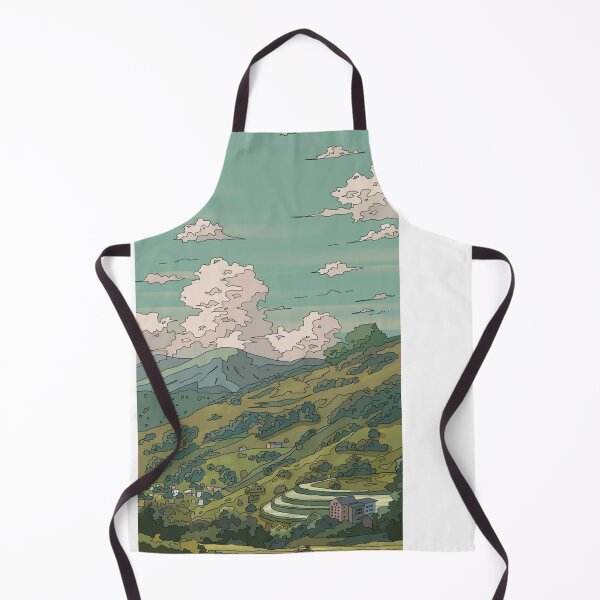 Item preview, Anime Dreams: Clean Sky and Green Landscape designed and sold by Inkonicc.