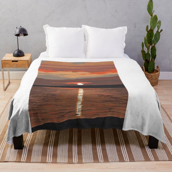 Item preview, Reflejos de Tranquilidad: Pintura del Lago al Atardecer designed and sold by Inkonicc.