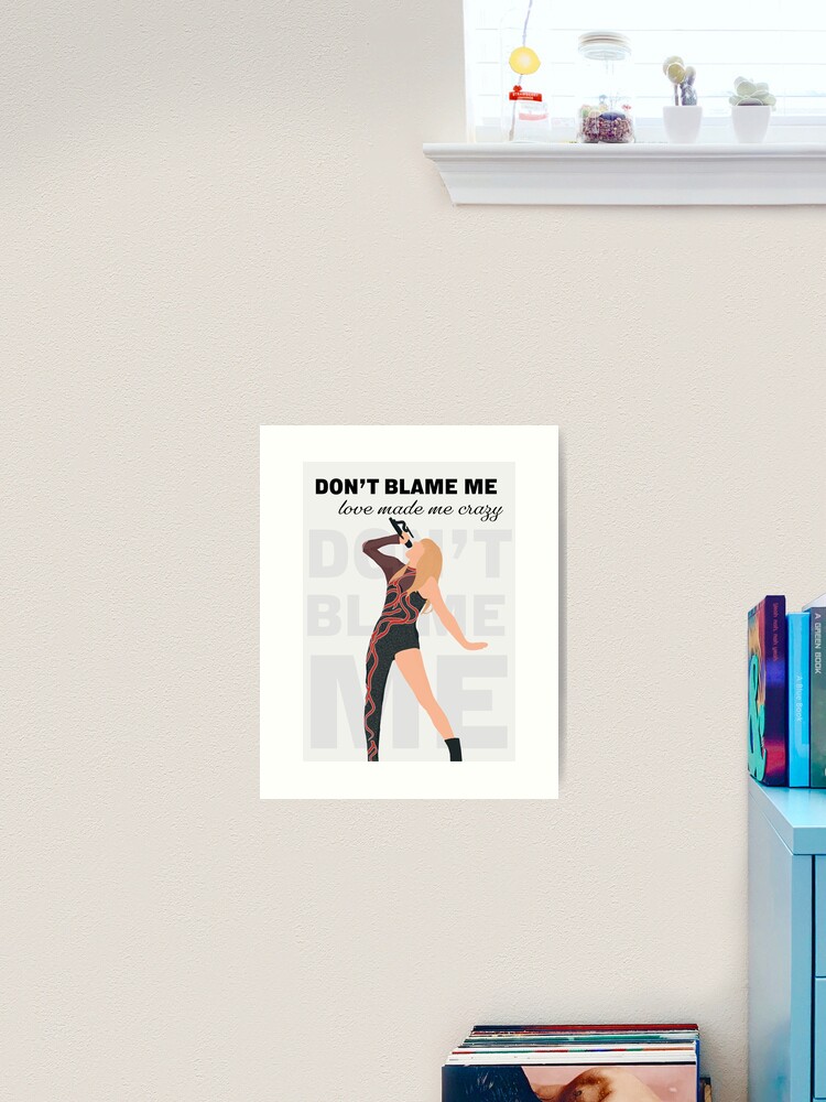 Don't Blame Me- Taylor Swift Sticker for Sale by shufflebysteph