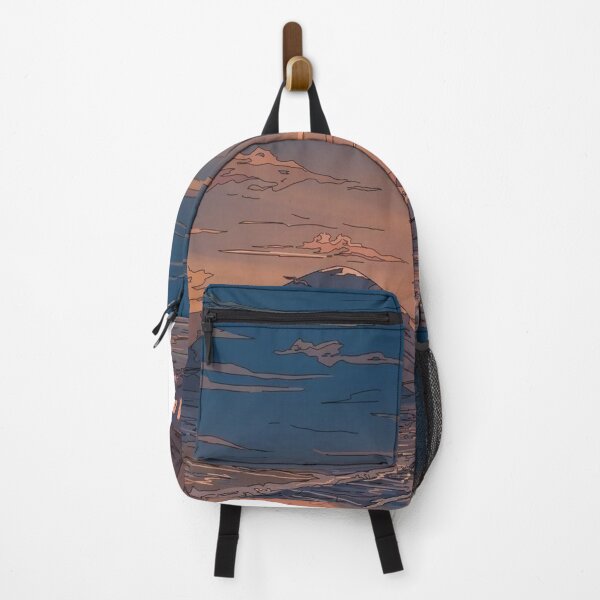 Item preview, Anime Wanderlust: Train, Sunset, and Mountains designed and sold by Inkonicc.
