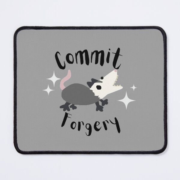 Item preview, Commit Forgery Opossum designed and sold by doodledont.