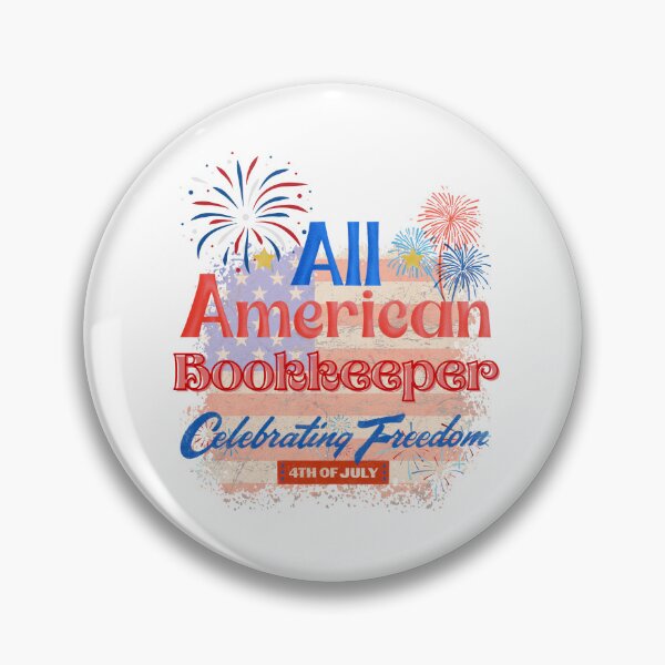 Item preview, 4th Of July, All American Bookkeeper Celebrating Freedom, July 4th Bookkeeper, Independence Day Gifts for Bookkeepers designed and sold by ShopULove.