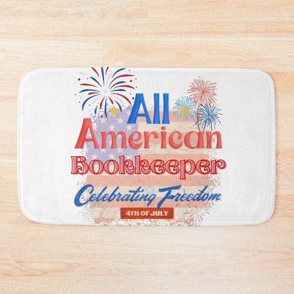 Item preview, 4th Of July, All American Bookkeeper Celebrating Freedom, July 4th Bookkeeper, Independence Day Gifts for Bookkeepers designed and sold by ShopULove.
