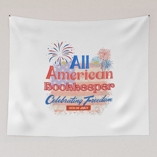 Item preview, 4th Of July, All American Bookkeeper Celebrating Freedom, July 4th Bookkeeper, Independence Day Gifts for Bookkeepers designed and sold by ShopULove.