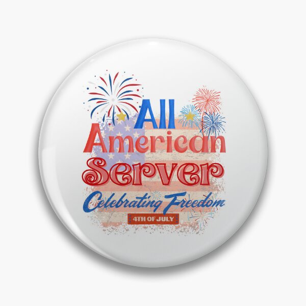 Artikelvorschau, 4th Of July, All American Server Celebrating Freedom, July 4th Server, Independence Day Gifts for Servers entworfen und verkauft von ShopULove.