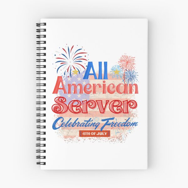 Item preview, 4th Of July, All American Server Celebrating Freedom, July 4th Server, Independence Day Gifts for Servers designed and sold by ShopULove.
