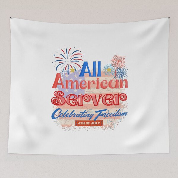 Item preview, 4th Of July, All American Server Celebrating Freedom, July 4th Server, Independence Day Gifts for Servers designed and sold by ShopULove.