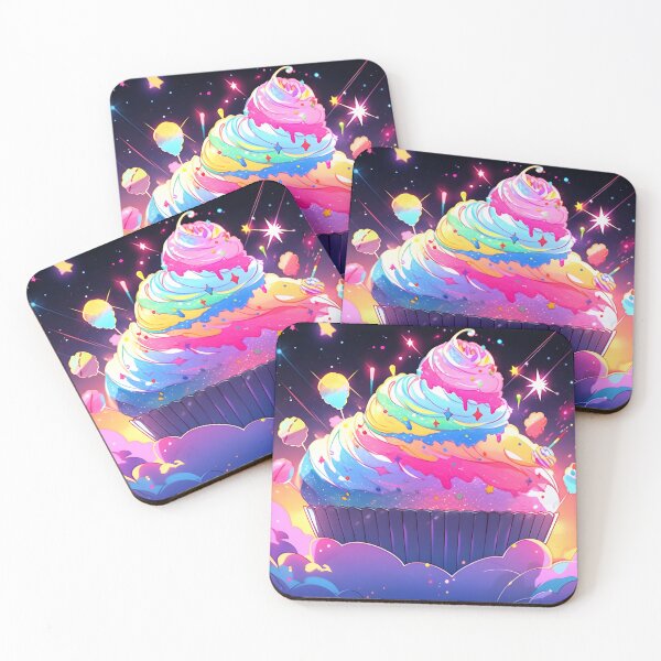 Item preview, Cosmic Delight: Galactic Cupcake Artwork designed and sold by Cosmic-Canvases.