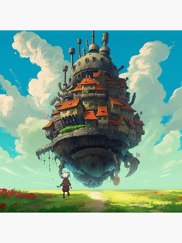 Studio Ghibli - Howl's Moving Castle Postcard (1/7) – Happypostcrossingshop