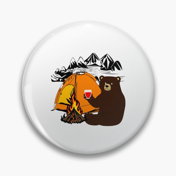 Item preview, Camp drinking bear in adventure designed and sold by Be-Adventurous.