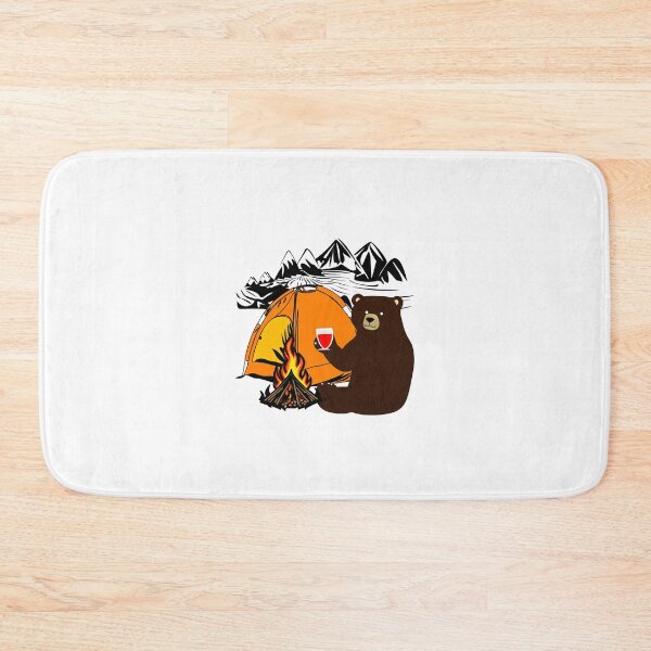 Item preview, Camp drinking bear in adventure designed and sold by Be-Adventurous.