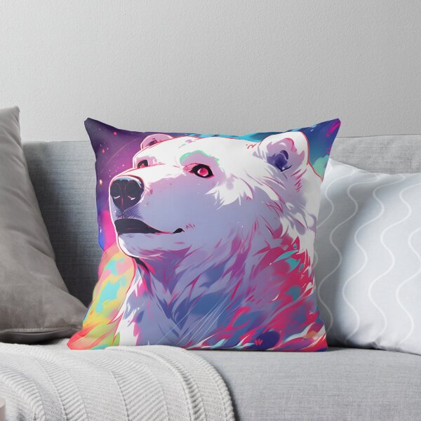 Item preview, Starry Frost: Galactic Polar Bear Artwork designed and sold by Cosmic-Canvases.