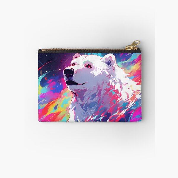 Item preview, Starry Frost: Galactic Polar Bear Artwork designed and sold by Cosmic-Canvases.