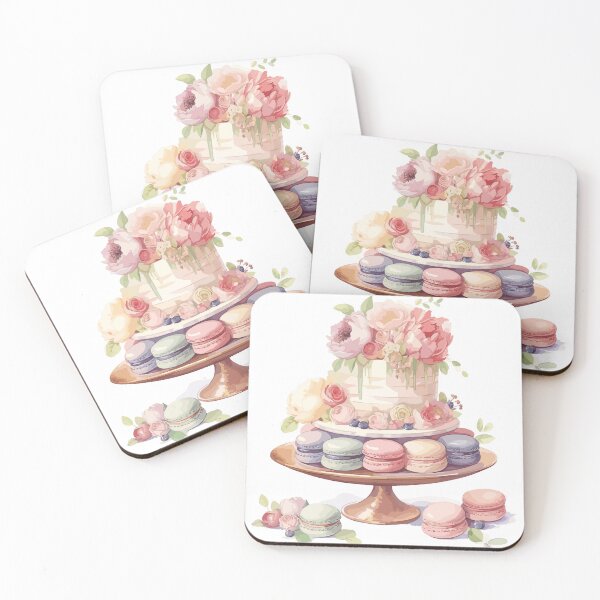 Item preview, Tiered cake with intricate floral decorations designed and sold by PaletPatisserie.