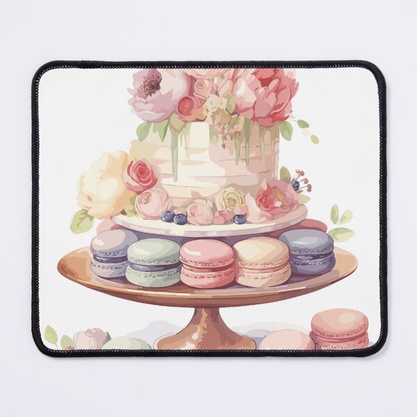 Item preview, Tiered cake with intricate floral decorations designed and sold by PaletPatisserie.