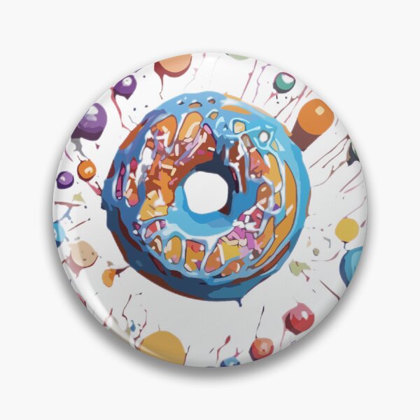 Item preview, Doughnut watercolor painting  designed and sold by PaletPatisserie.