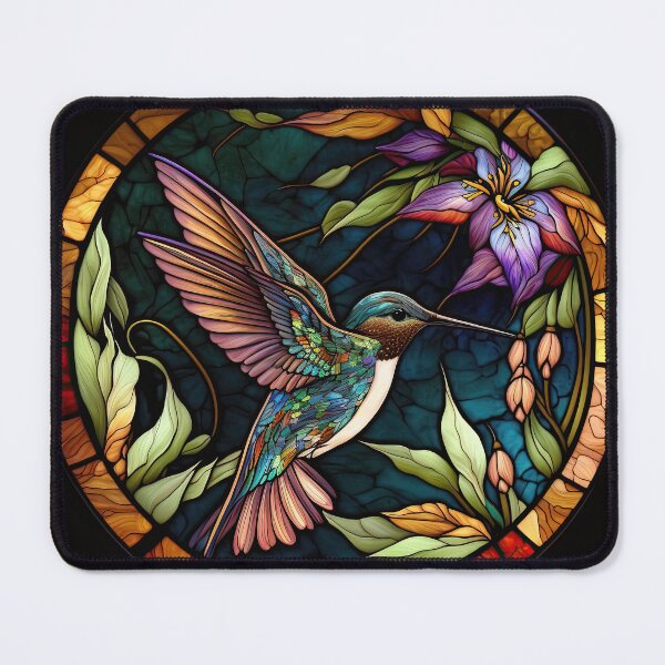 Item preview, Hummingbird Haven with Purple Blooms designed and sold by cece4410.