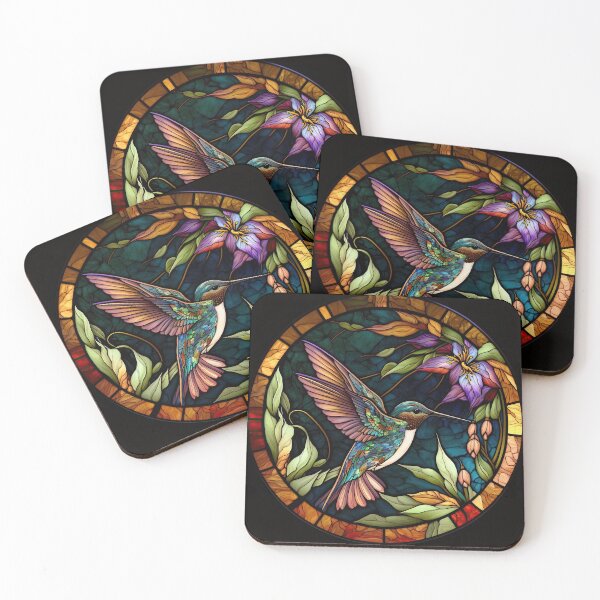 Item preview, Hummingbird Haven with Purple Blooms designed and sold by cece4410.