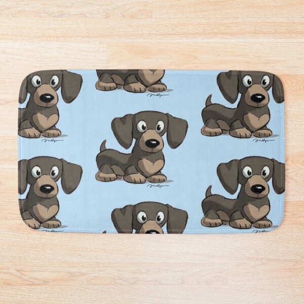Item preview, Cartoon - Cute Rottweiler Dachsund Puppy Named Wyler designed and sold by AnsonsArtZoo.