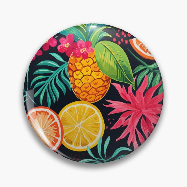 Item preview, Vibrant tropical fruits pattern designed and sold by PaletPatisserie.