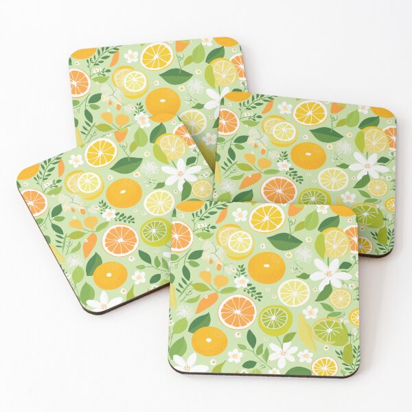 Item preview, Citrus-themed pattern designed and sold by PaletPatisserie.