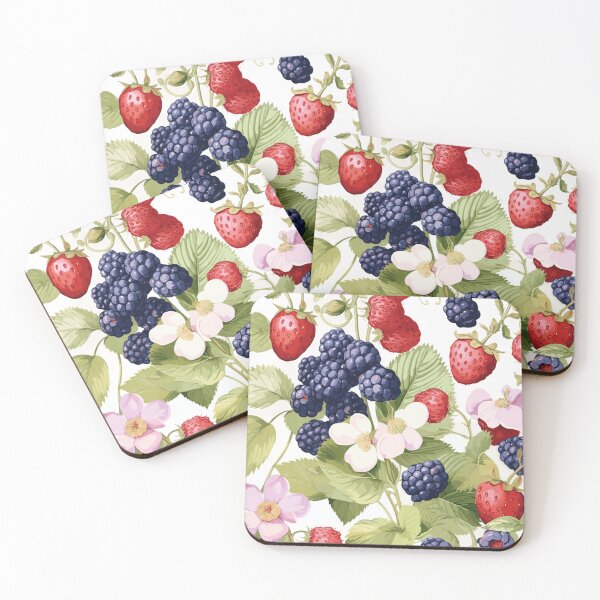 Item preview, Beauty of berries watercolor pattern designed and sold by PaletPatisserie.