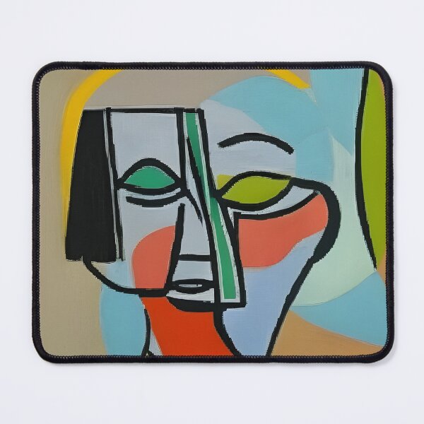 Item preview, Abstract mid century style contemporary portrait designed and sold by mahercara.