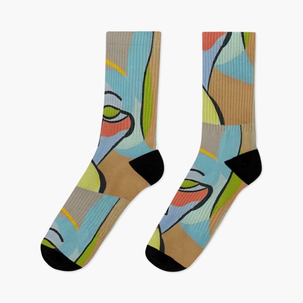 Item preview, Abstract mid century style contemporary portrait designed and sold by mahercara.