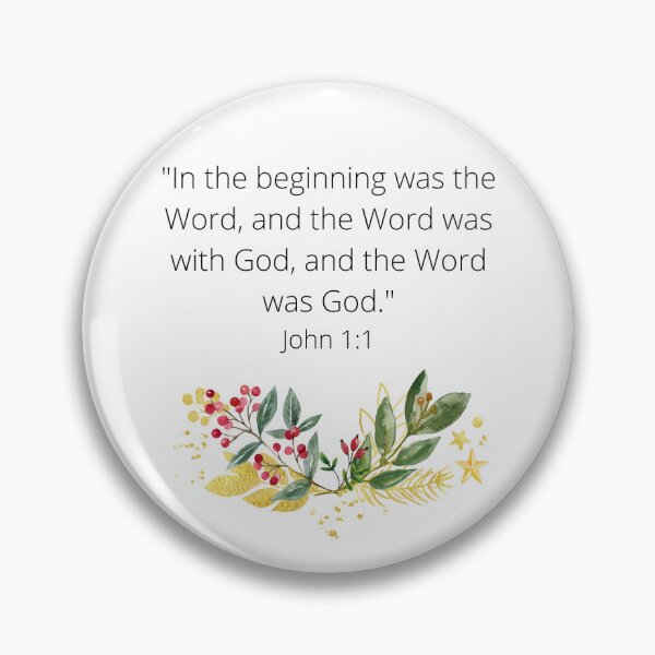 Item preview, Bible Verse In The Beginning Was The Word designed and sold by ThePinkProject.