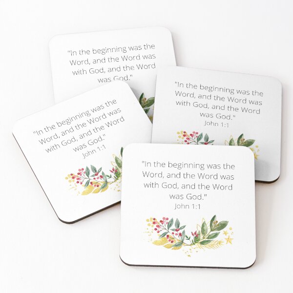 Item preview, Bible Verse In The Beginning Was The Word designed and sold by ThePinkProject.
