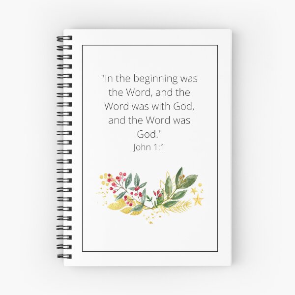 Item preview, Bible Verse In The Beginning Was The Word designed and sold by ThePinkProject.