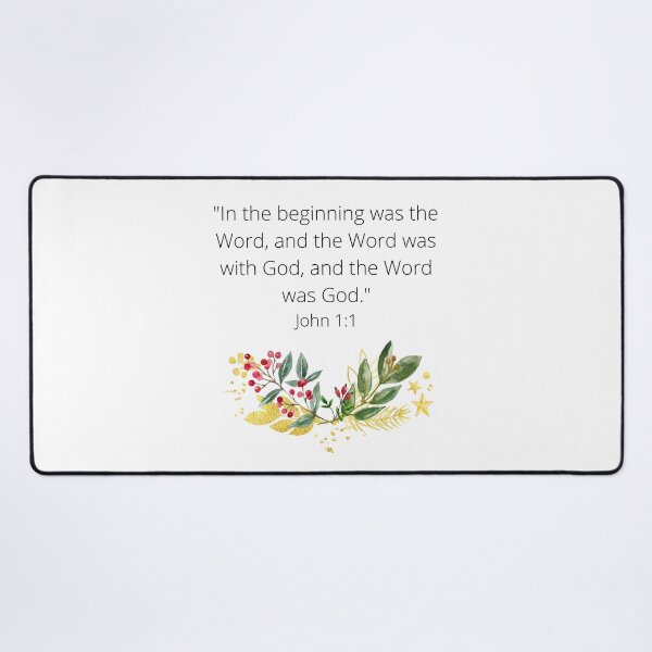 Item preview, Bible Verse In The Beginning Was The Word designed and sold by ThePinkProject.