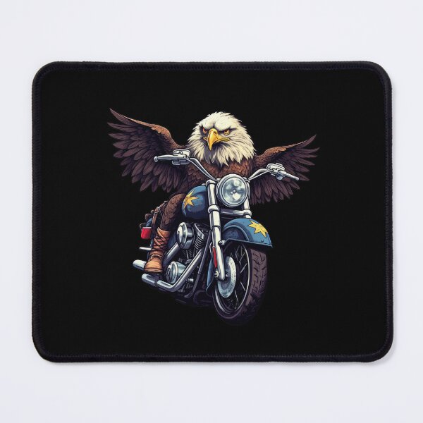 Item preview, American Eagle riding a chopper motorcycle designed and sold by mixzer.