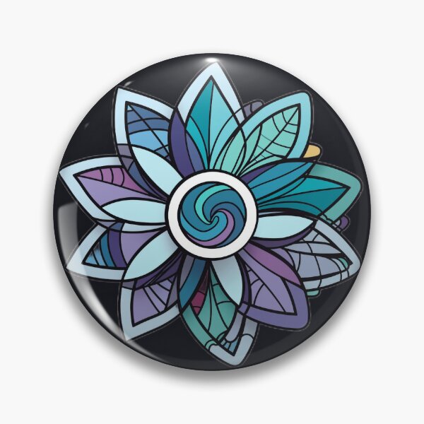 Artikelvorschau, Coole Töne Mosaikblume entworfen und verkauft von MuseMavenDesign.