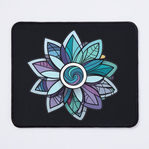 Item preview, Cool Tones Mosaic Flower designed and sold by MuseMavenDesign.