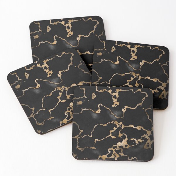 Item preview, Black and gold pattern  designed and sold by Guiltygraphics.