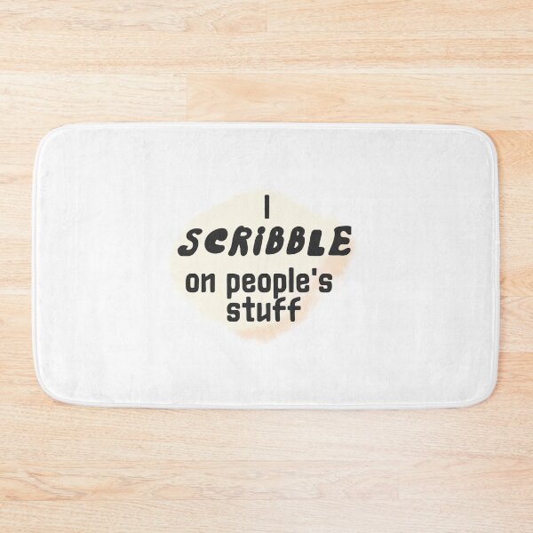 Item preview, I scribble on people's stuff sticker by DozyJov designed and sold by DozyJov.