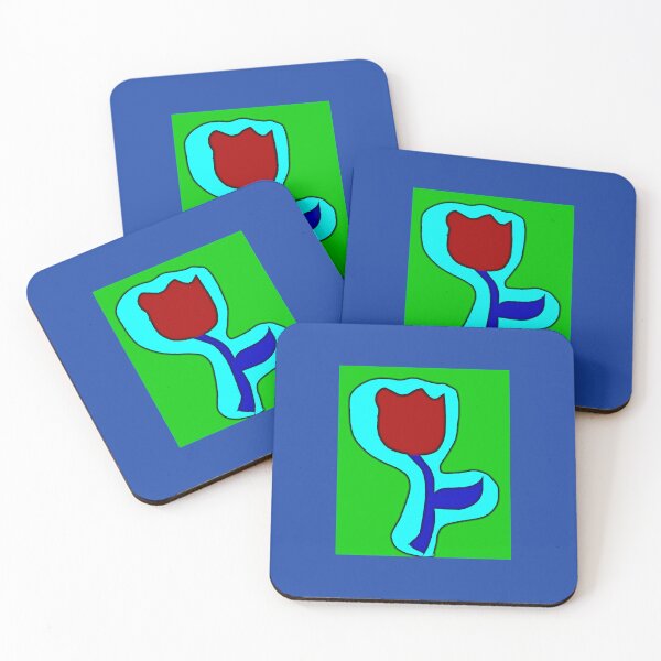 Item preview, Tulip  Folk Artwork designed and sold by Earth Nature Creations.