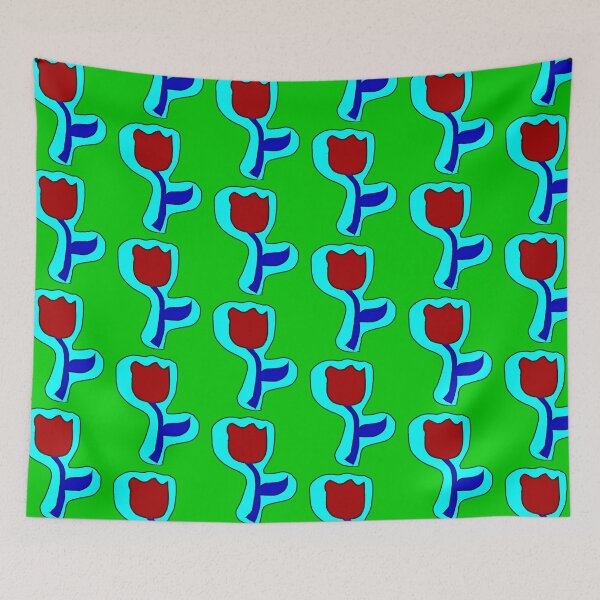 Item preview, Tulip  Folk Artwork designed and sold by Earth Nature Creations.