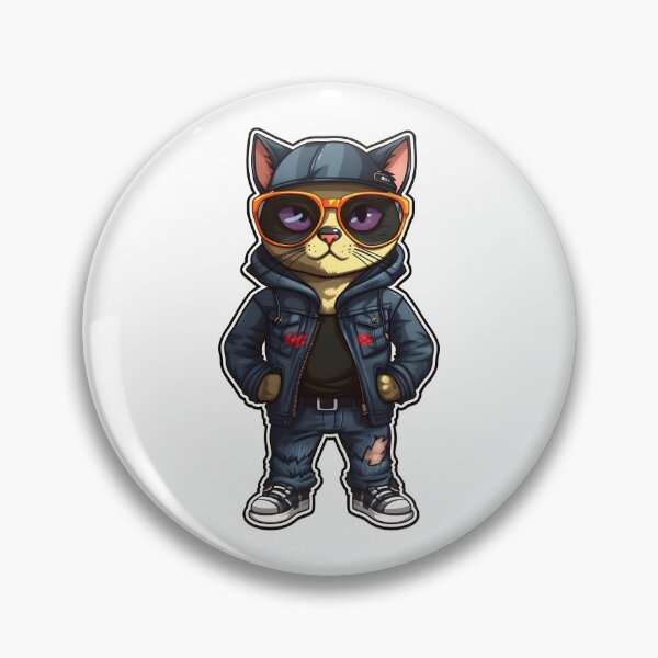 Item preview, Cat with cool glasses in hip hop style designed and sold by worldshopcolor.