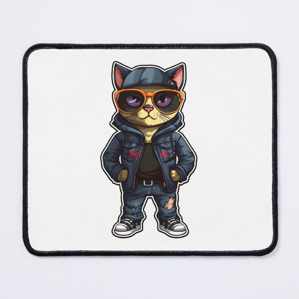 Item preview, Cat with cool glasses in hip hop style designed and sold by worldshopcolor.