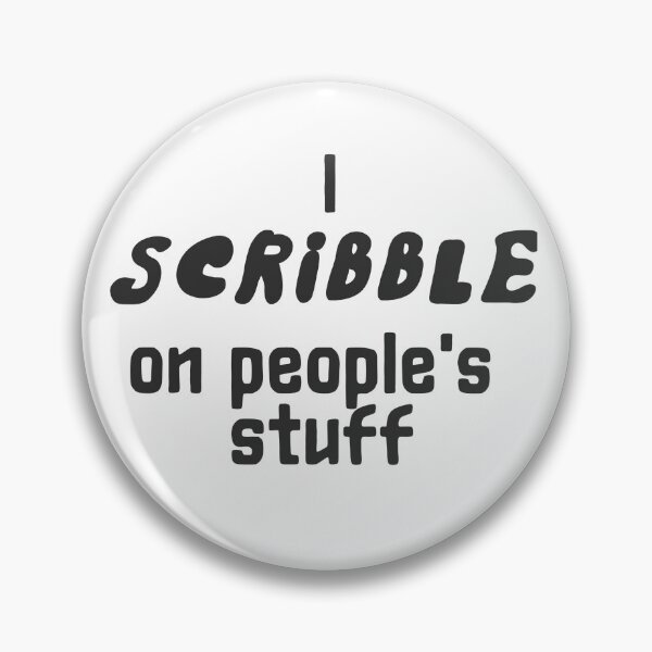 Item preview, I scribble on people's stuff sticker no background version by DozyJov designed and sold by DozyJov.