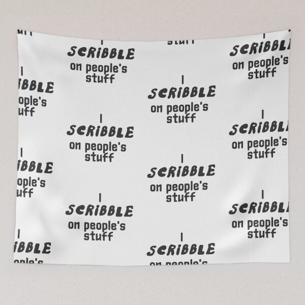 Item preview, I scribble on people's stuff sticker no background version by DozyJov designed and sold by DozyJov.