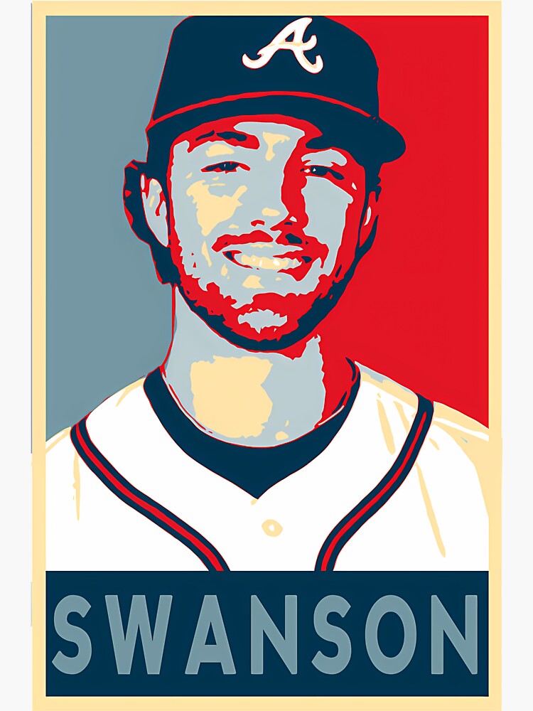 dansby swanson jersey Sticker for Sale by madisonsummey