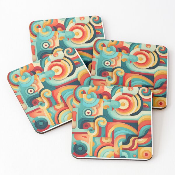 Item preview, Harmonious Geometry: Abstract Circles and Squares designed and sold by CaterpillarArtz.