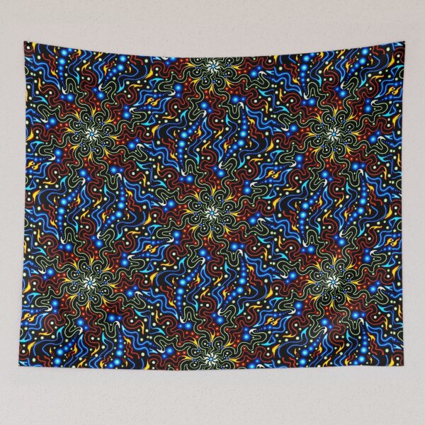 Item preview, Squiggly colored trippy pattern designed and sold by brycestaton.