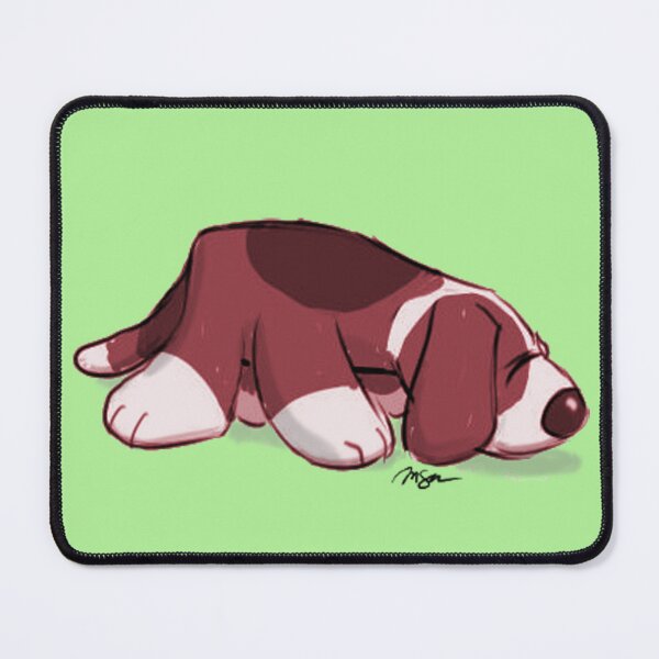 Item preview, Cartoon - Cute Bassett Hound Named Sniffer designed and sold by AnsonsArtZoo.