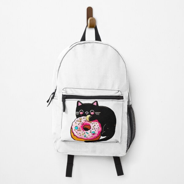 Item preview, Cute Cat Eating Donut designed and sold by khachiche.