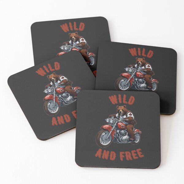 Item preview, Biker Bear Wild and Free designed and sold by MapleWear.